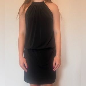 Jessica Simpson Black Dress with Gold neck details - Size 2
